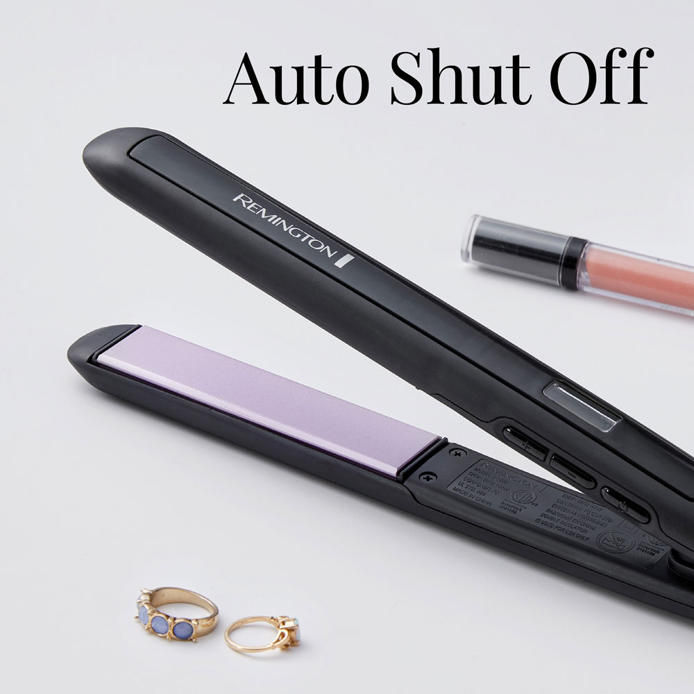Flat iron with auto shut off top